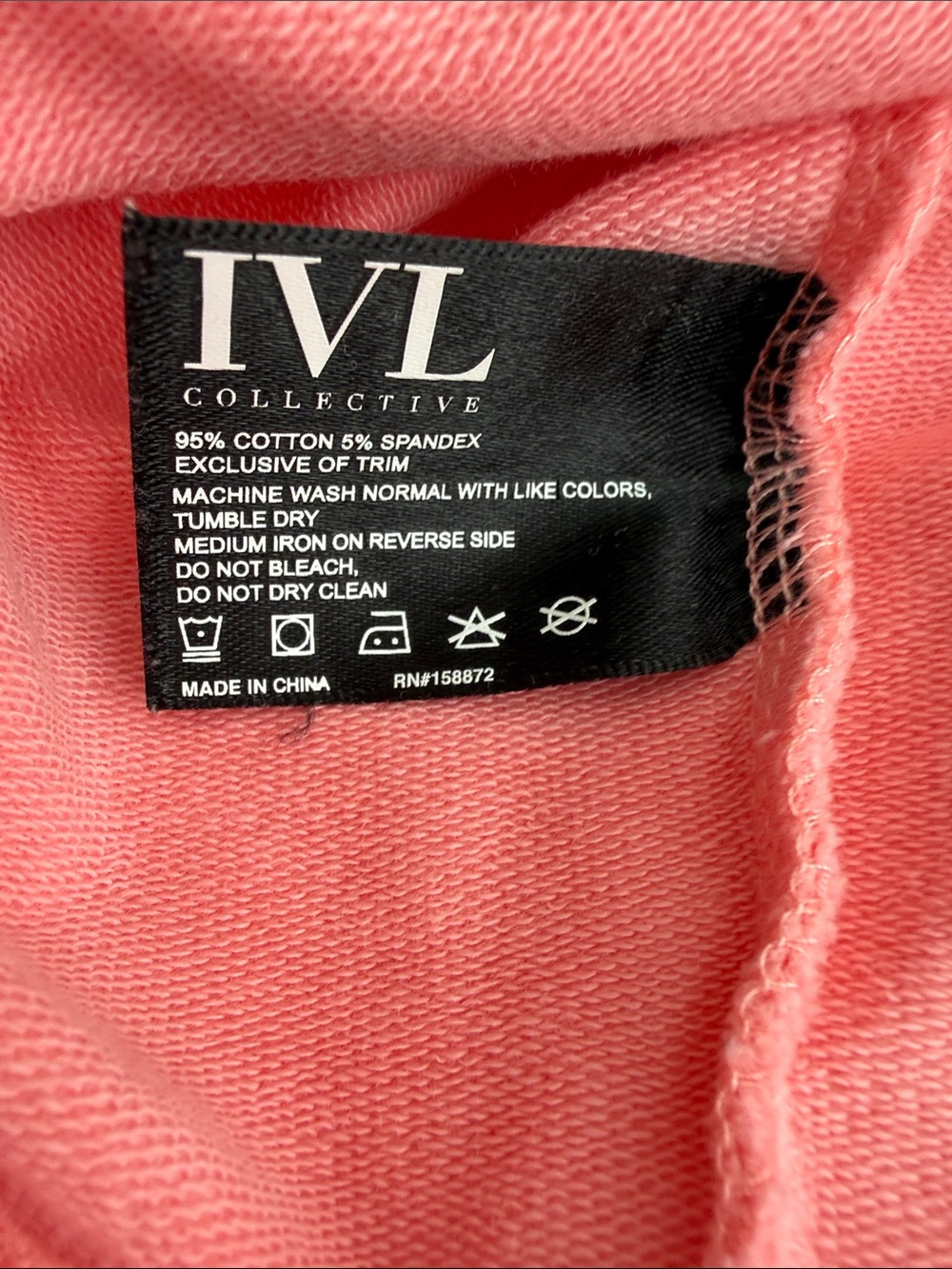 IVL collective Cropped Crewneck Sweatshirt - Light Pink Size 12 - Picture 11 of 13